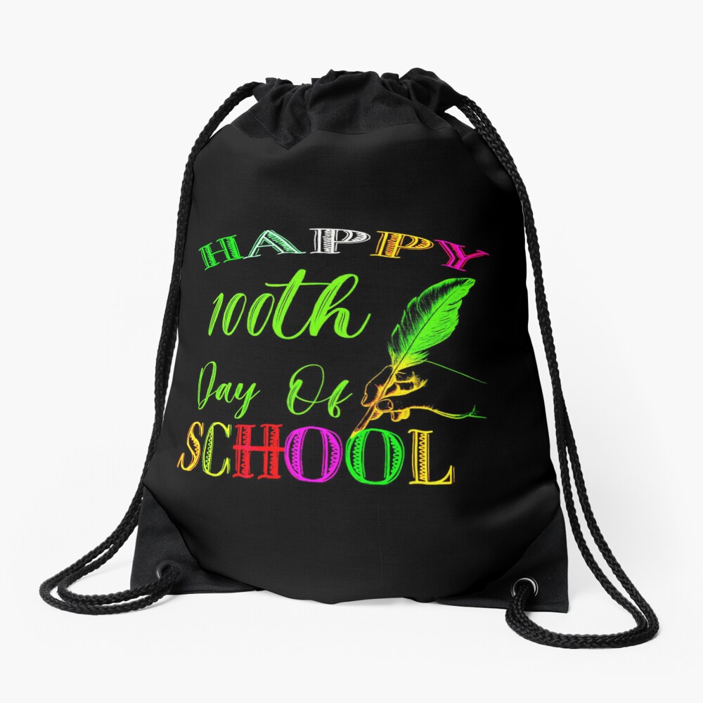 Happy 100Th Day Of School Drawstring Bag DSB658