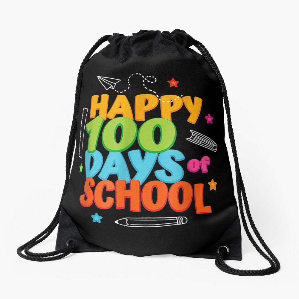 Happy 100Th Day Of School Gifts Drawstring Bag DSB638