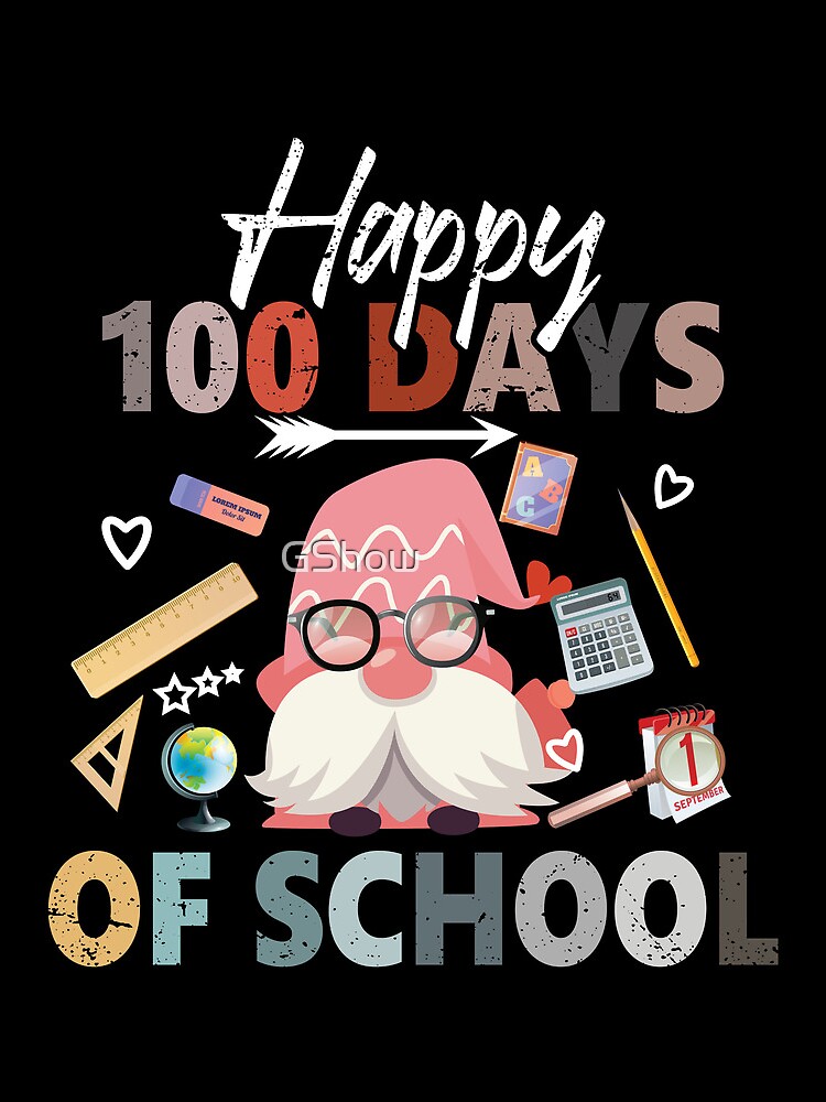 Happy 100Th Day Of School Gnomes Drawstring Bag DSB1282 1