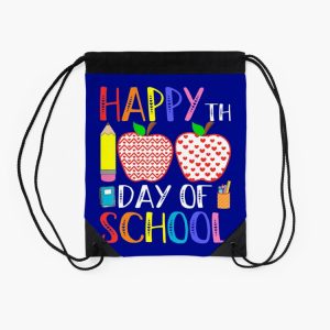 Happy 100Th Day Of School Teacher 100 Days Drawstring Bag DSB198 2
