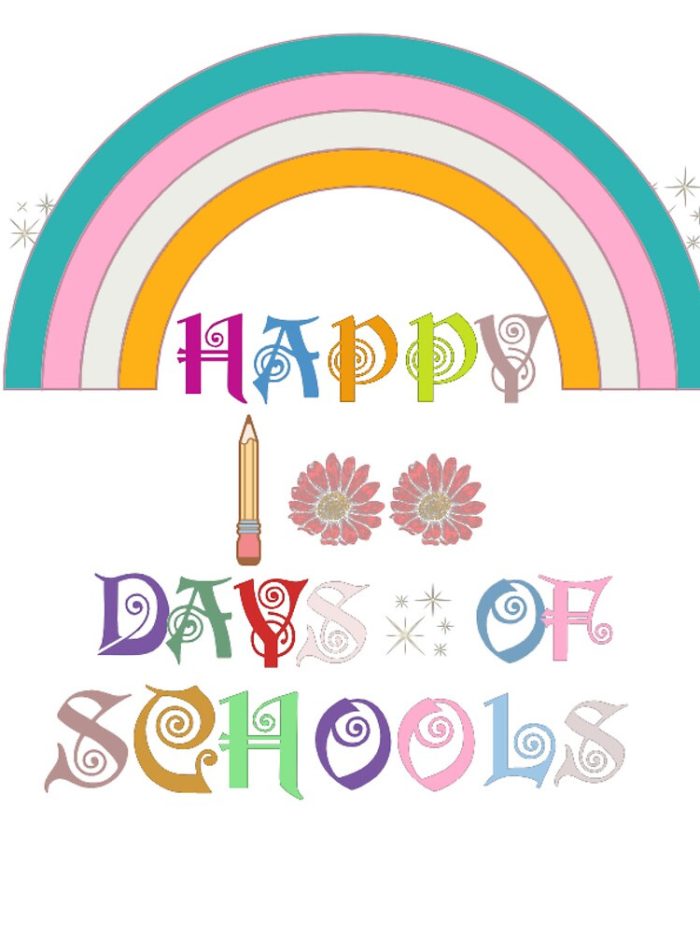 Happy 100Th Day Of School Teacher Kids 100 Days Drawstring Bag DSB1219 1