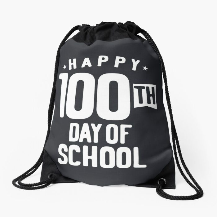 Happy 100Th Day Of School Teacher Student Drawstring Bag DSB1406