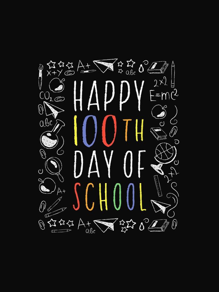 Happy 100Th Day Of School Teacher Student Drawstring Bag DSB208 1