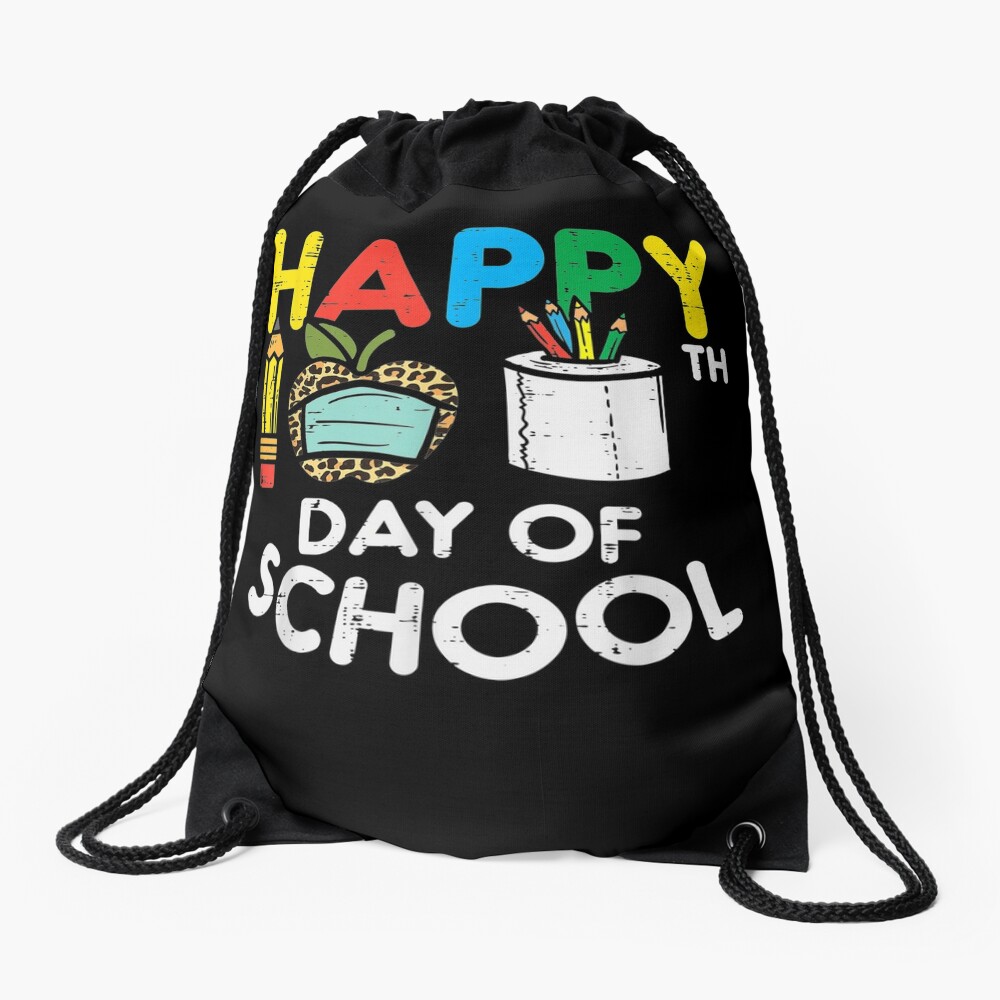 Happy-100Th-Day-School-Leopard-Apple-Mask-Quarantine-Gift-Drawstring-Bag-DSB768 Happy 100Th Day School Leopard Apple Mask Quarantine Gift Drawstring Bag DSB768