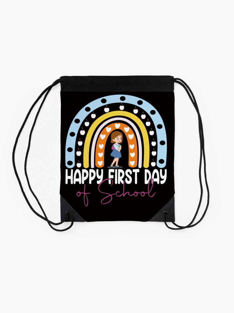 Happy-1St-Day-Of-Kindergarten-First-Day-Of-School-Teacher-Drawstring-Bag-DSB761-2 Happy 1St Day Of Kindergarten First Day Of School Teacher Drawstring Bag DSB761 2