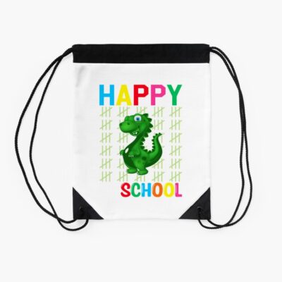 Happy Back To School Drawstring Bag DSB072 2 Happy Back To School Drawstring Bag DSB072 2