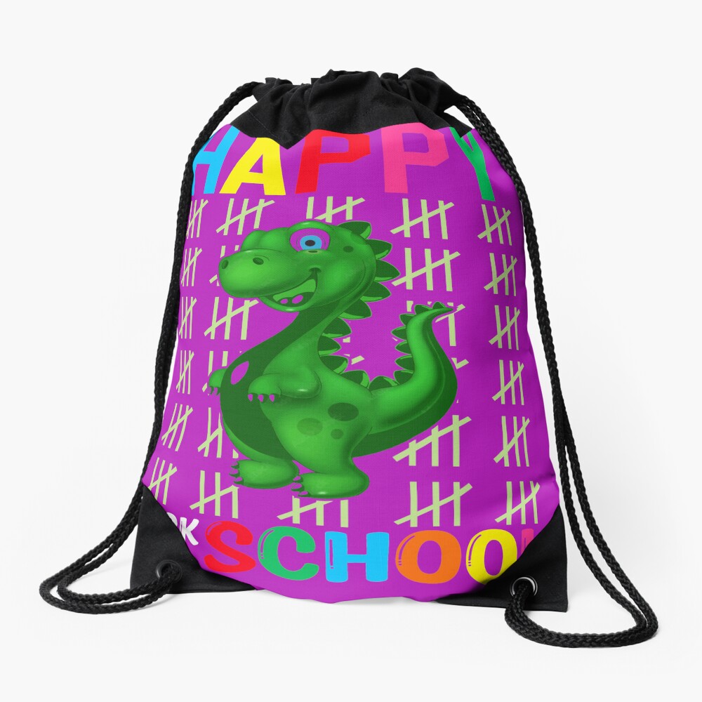Happy Back To School Drawstring Bag DSB472