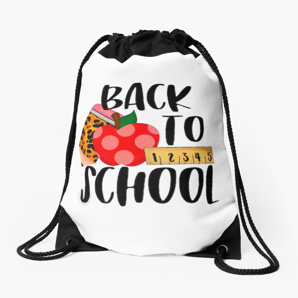 Happy First Day Let_S Do This Welcome Back To School Drawstring Bag DSB106