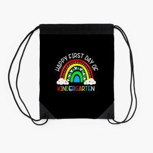 Happy First Day Of Kindergarten Drawstring Bag DSB1344 2 Happy First Day Of Kindergarten Drawstring Bag DSB1344 2