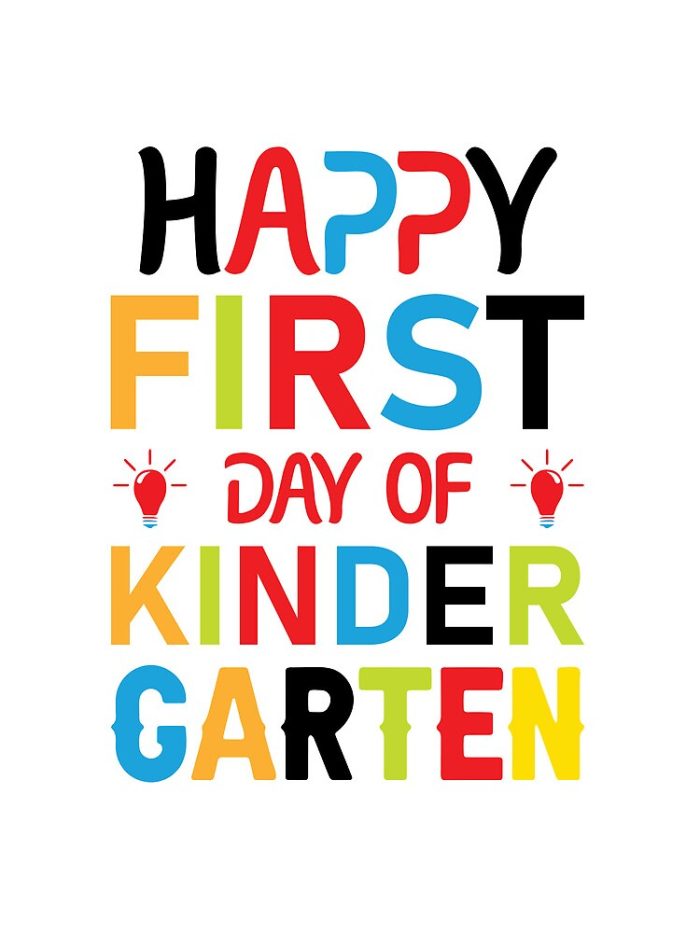 Happy First Day Of Kindergarten Drawstring Bag DSB347 1