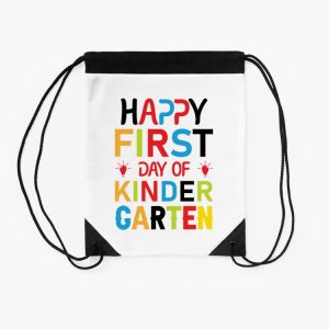 Happy First Day Of Kindergarten Drawstring Bag DSB347 2