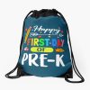 Happy First Day Of Pre K Lovely 1St Day Pre Kindergarten Gifts For New Prek Kids And Teachers Drawstring Bag DSB447