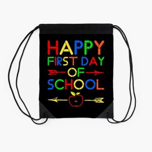 Happy First Day Of School 2020 Drawstring Bag DSB1387 2