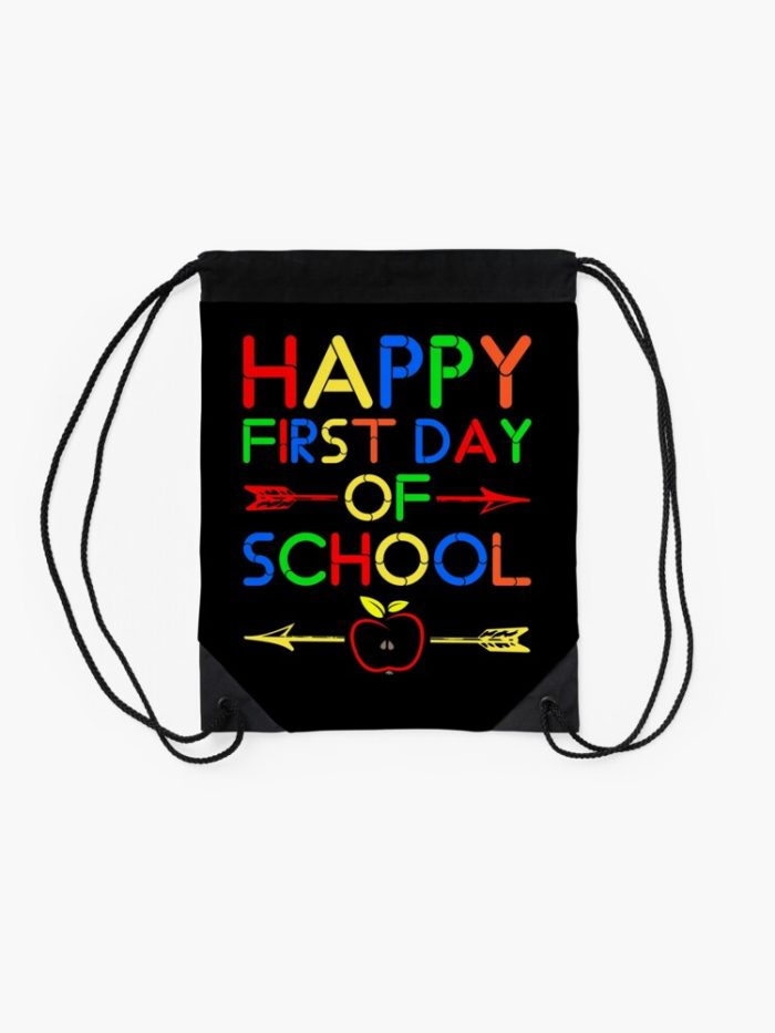 Happy First Day Of School 2020 Drawstring Bag DSB1387 2