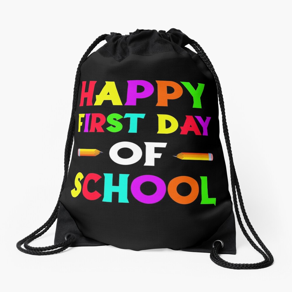 Happy First Day Of School 2020 Drawstring Bag DSB504