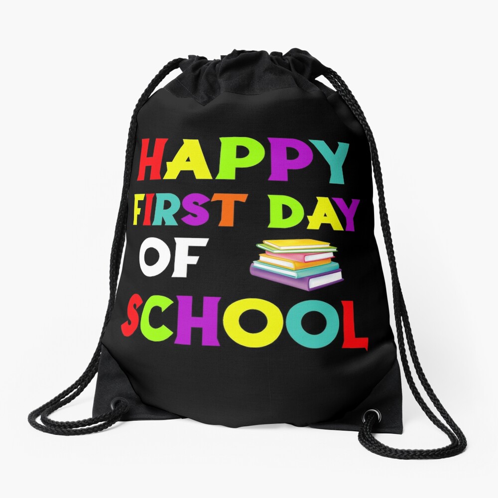 Happy First Day Of School 2020 Drawstring Bag DSB551