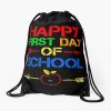 Happy First Day Of School 2020 Vintage Drawstring Bag DSB616