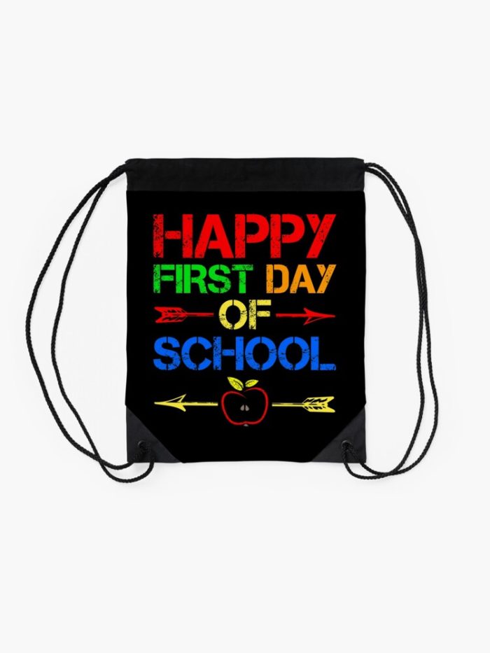 Happy First Day Of School 2020 Vintage Drawstring Bag DSB616 2