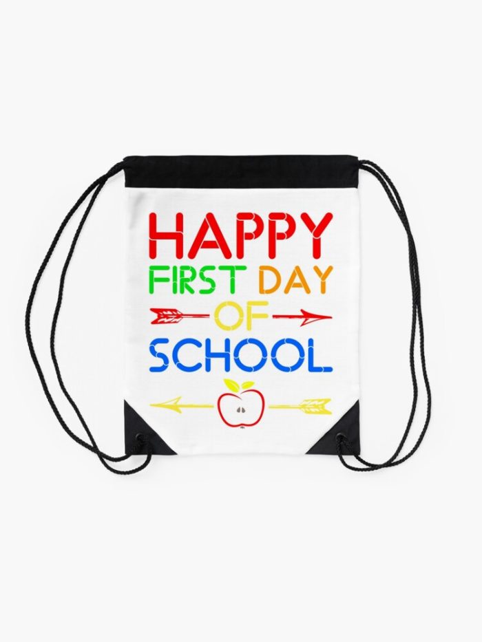 Happy First Day Of School 2023 Drawstring Bag DSB1472 2