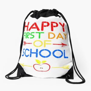Happy First Day Of School 2023 Drawstring Bag DSB1472