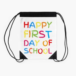 Happy First Day Of School 2023 Drawstring Bag DSB1482 2