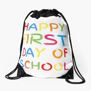 Happy First Day Of School 2023 Drawstring Bag DSB1482