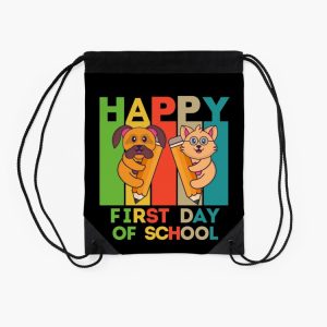 Happy First Day Of School 2023 Drawstring Bag DSB643 2