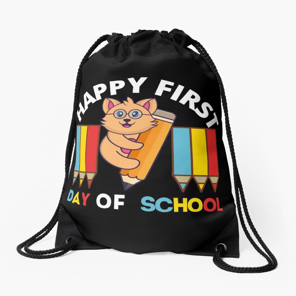 Happy First Day Of School 2023 Drawstring Bag DSB644