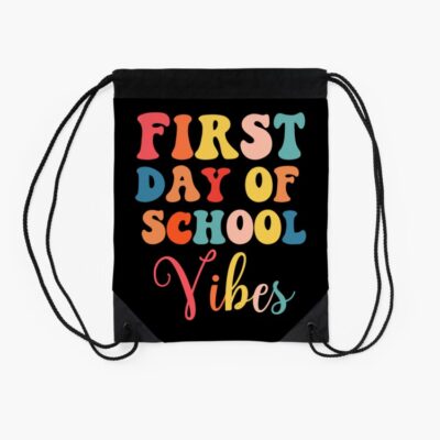 Happy First Day Of School Back To School Drawstring Bag DSB096 2 Happy First Day Of School Back To School Drawstring Bag DSB096 2