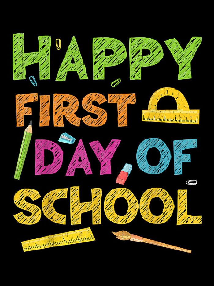 Happy First Day Of School Back To School Drawstring Bag DSB102 1