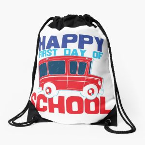 Happy First Day Of School Drawstring Bag DSB005