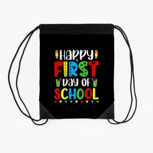 Happy First Day Of School Drawstring Bag DSB008 2