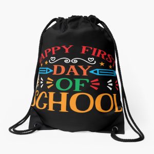 Happy First Day Of School Drawstring Bag DSB061