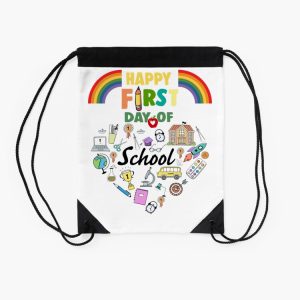 Happy First Day Of School Drawstring Bag DSB1150 2