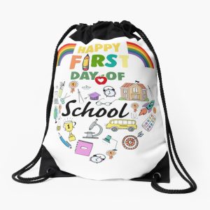 Happy First Day Of School Drawstring Bag DSB1150