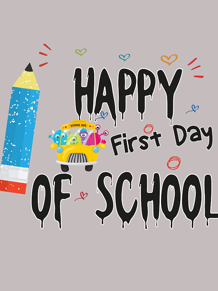 Happy First Day Of School Drawstring Bag DSB1314 1