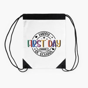 Happy First Day Of School Drawstring Bag DSB1379 2