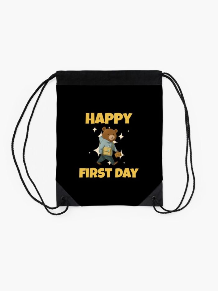 Happy First Day Of School Drawstring Bag DSB1381 2