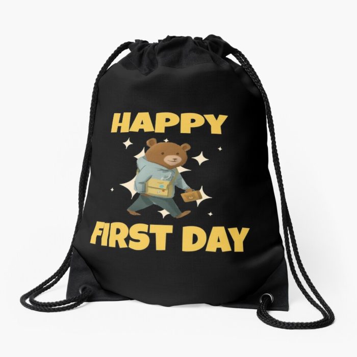 Happy First Day Of School Drawstring Bag DSB1381