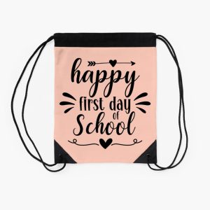 Happy First Day Of School Drawstring Bag DSB1384 2