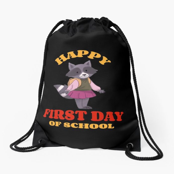 Happy First Day Of School Drawstring Bag DSB225