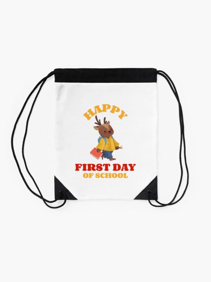 Happy First Day Of School Drawstring Bag DSB262 2