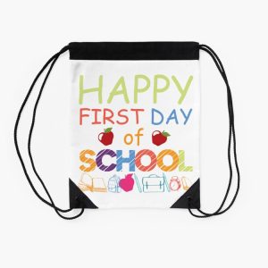 Happy First Day Of School Drawstring Bag DSB297 2