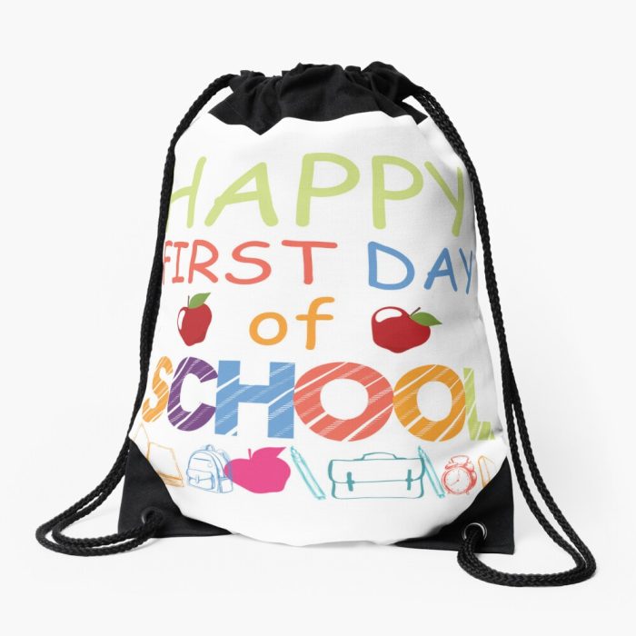 Happy First Day Of School Drawstring Bag DSB297