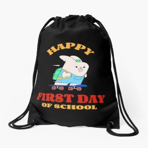 Happy First Day Of School Drawstring Bag DSB313