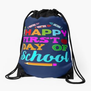 Happy First Day Of School Drawstring Bag DSB336