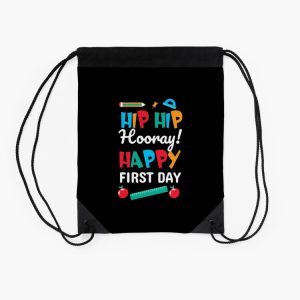 Happy First Day Of School Drawstring Bag DSB342 2