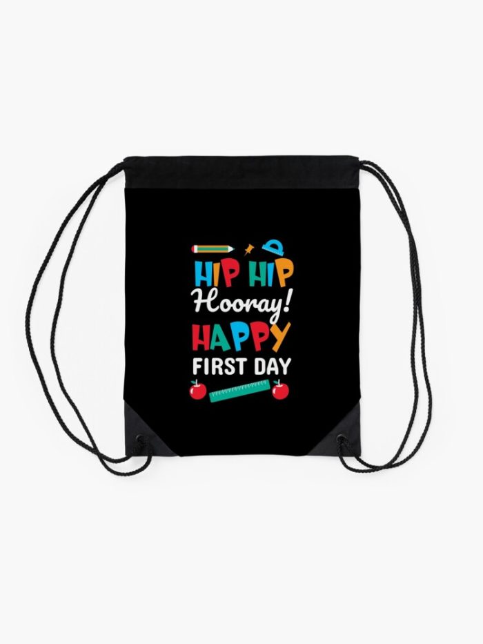 Happy First Day Of School Drawstring Bag DSB342 2