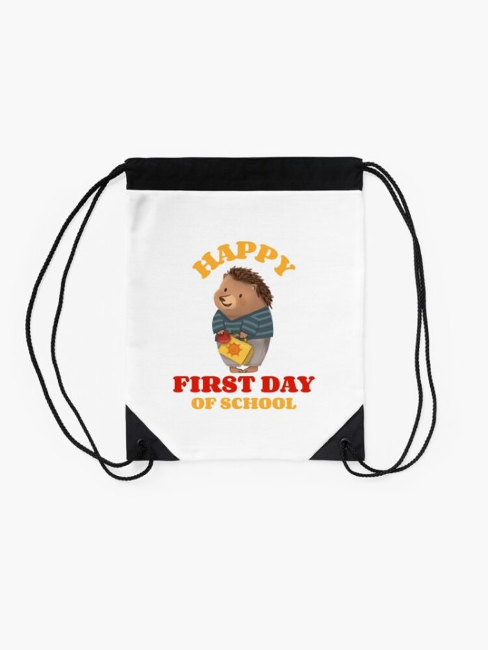 Happy First Day Of School Drawstring Bag DSB364 2