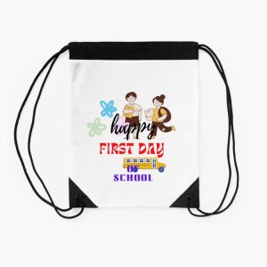 Happy First Day Of School Drawstring Bag DSB376 2